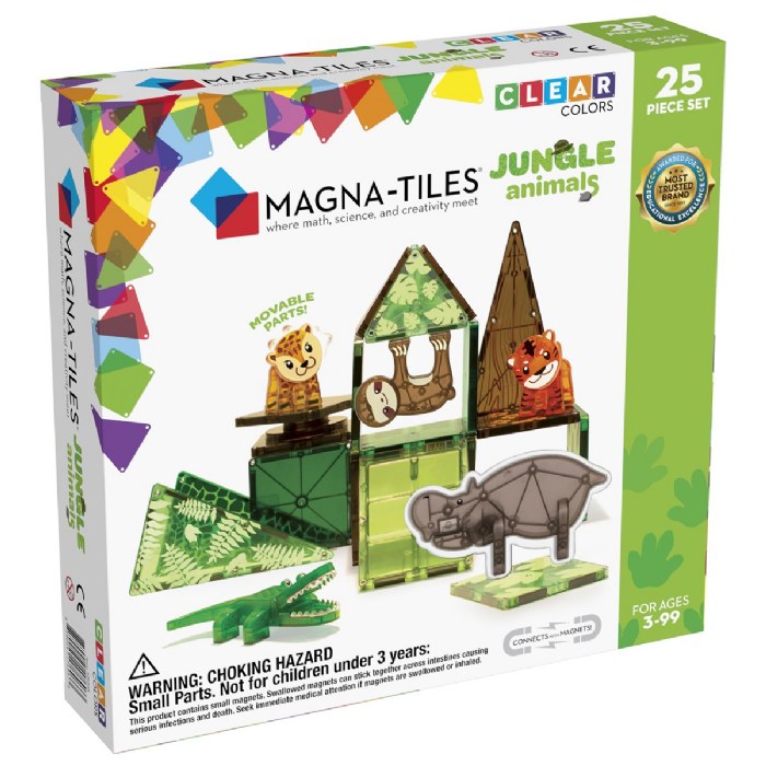 Alternate Image #1 of MAGNA-TILES&reg; Jungle Animals - 25 Piece Set