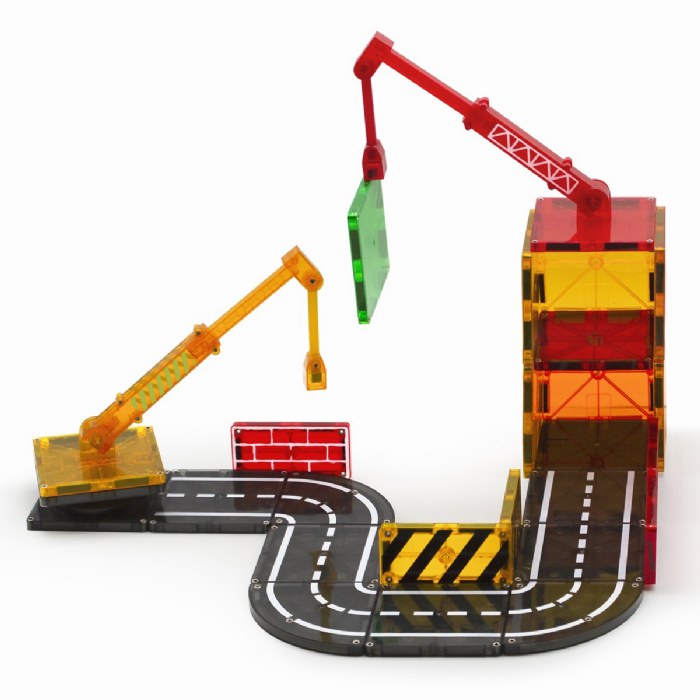Alternate Image #1 of MAGNA-TILES&reg; Builder Set with Crane - 32 Piece Set