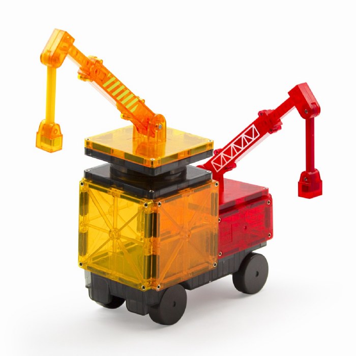 Alternate Image #1 of MAGNA-TILES&reg; Builder Set with Crane - 32 Piece Set