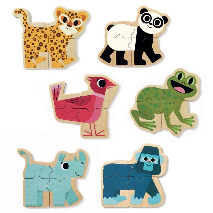 Primary Image of Magnetic Silly Animal Puzzles