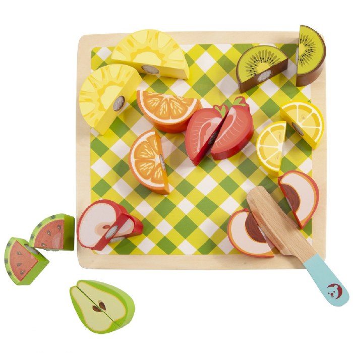 Alternate Image #1 of Cutting Fruits & Vegetables Wooden Puzzles