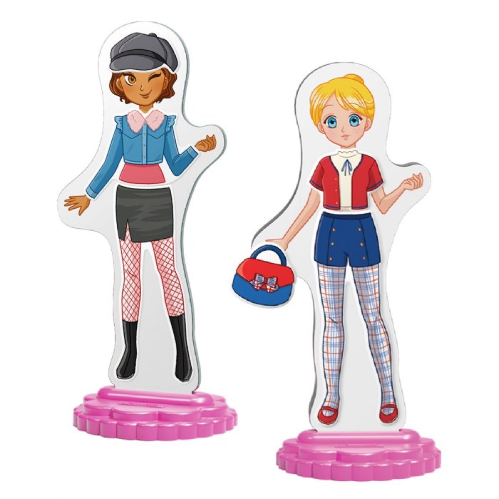 Alternate Image #1 of Magnetic Fashion Dolls Best Friends Playset