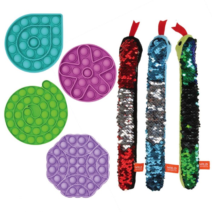 Primary Image of Multi-Sensory Fidget Popper & Sequin Kit - 7 Pieces