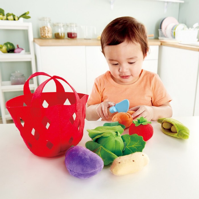 Alternate Image #1 of Toddler Felt Fruit, Vegetable, and Bread Baskets