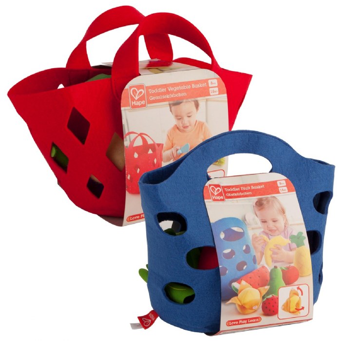 Alternate Image #1 of Toddler Felt Fruit, Vegetable, and Bread Baskets