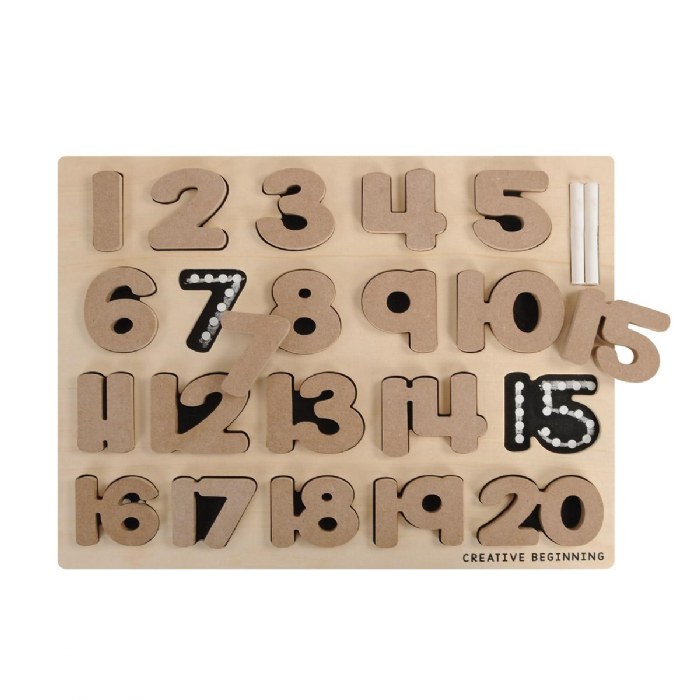 Alternate Image #1 of Chalkboard-Based Number Puzzle