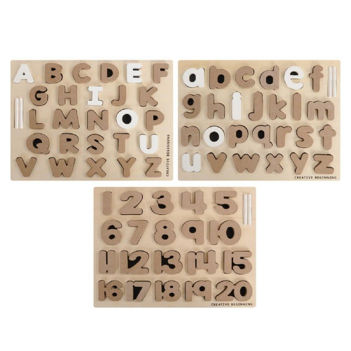 Primary Image of Chalkboard-Based Alphabet & Number Puzzles