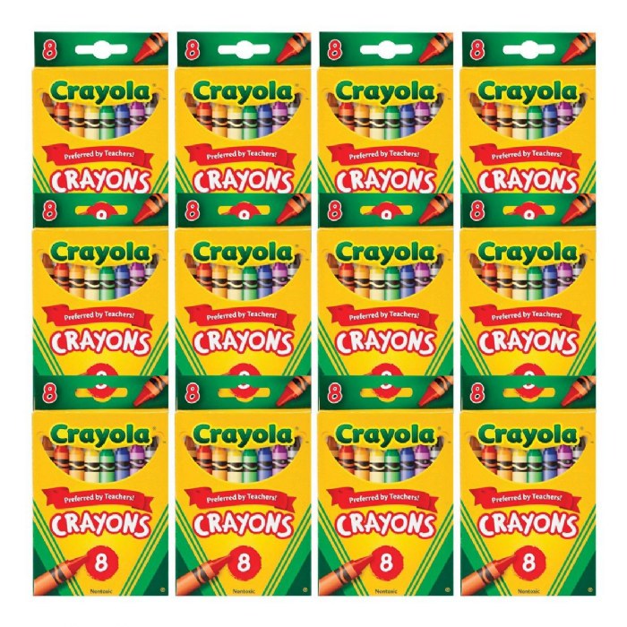 Primary Image of Crayola&reg; 8-Count Crayons - Standard - 12 Boxes