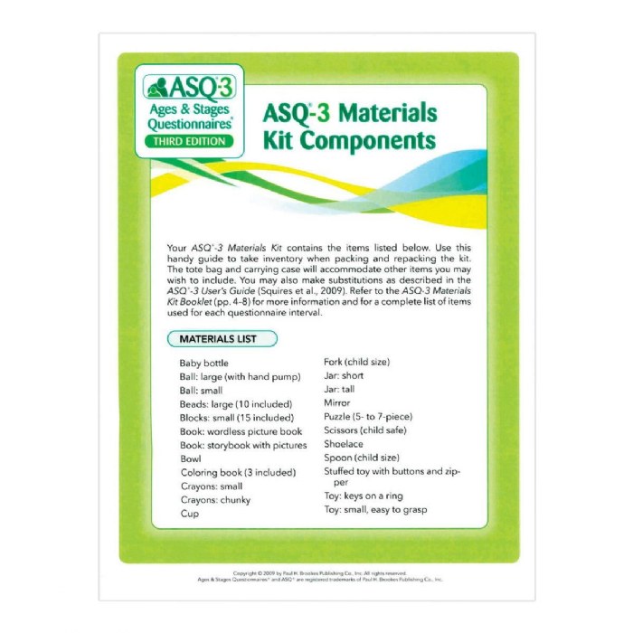 Alternate Image #1 of ASQ-3&reg; Kit Components