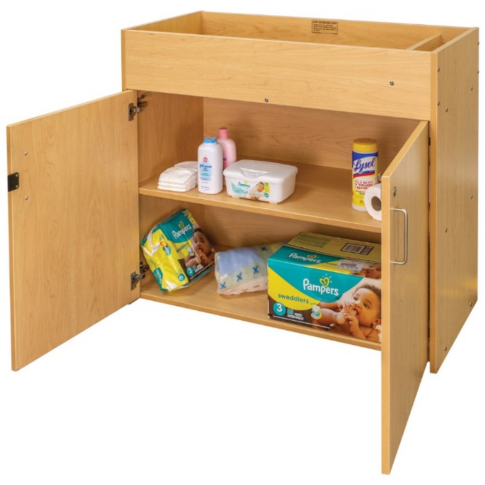Alternate Image #1 of Changing Table with Doors