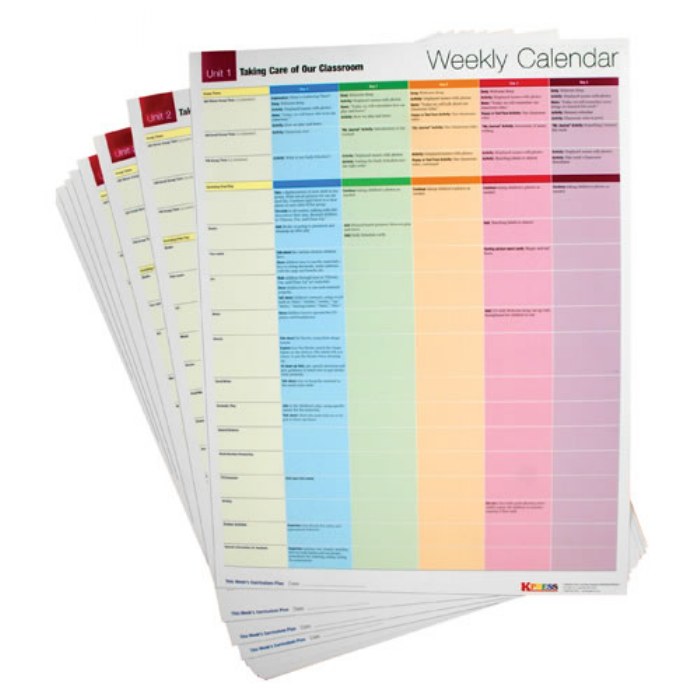 Primary Image of All About Preschoolers Weekly Calendar Posters - Set of 18