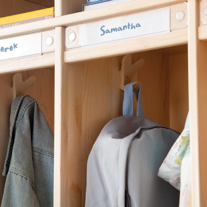 Alternate Image #1 of Premium Solid Maple 5-Section Coat Locker