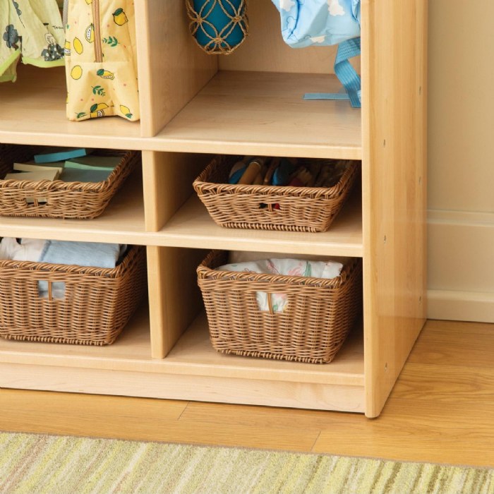 Alternate Image #1 of Premium Solid Maple 4-Section Coat Locker