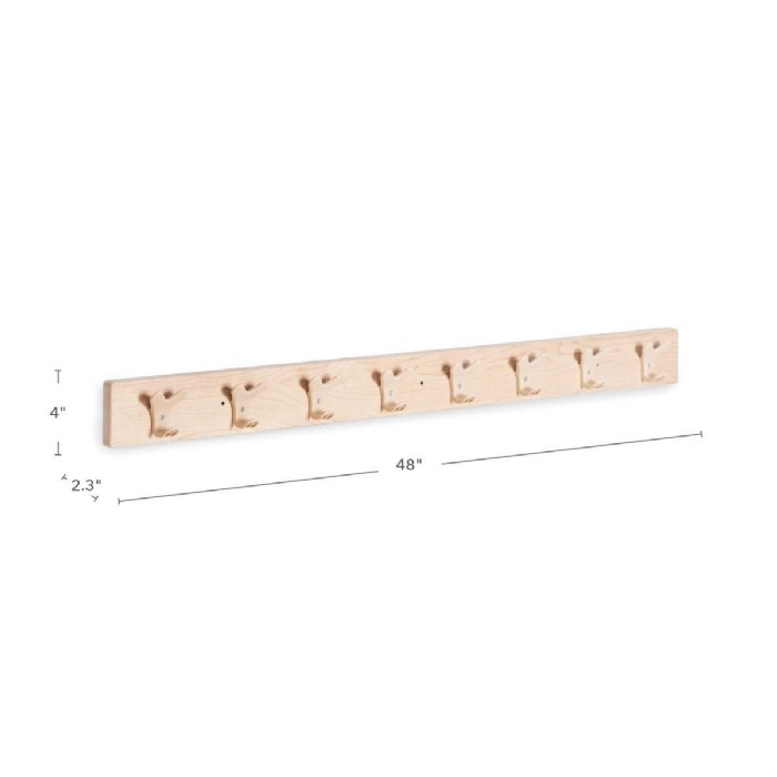 Alternate Image #1 of Premium Solid Maple Coat Rack