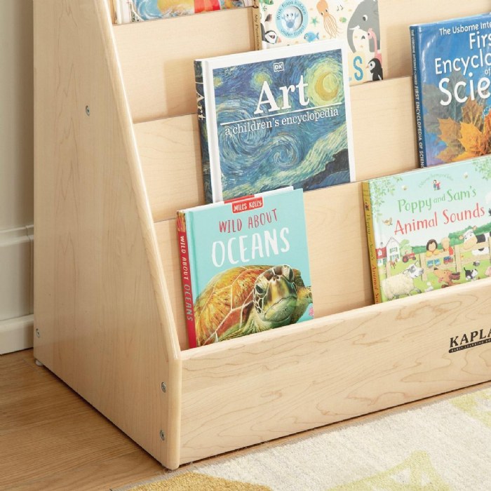 Alternate Image #1 of Premium Solid Maple Large 36" Wide 5-Shelf Book Display