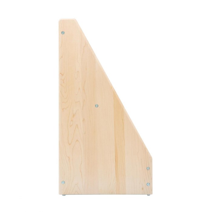 Alternate Image #1 of Premium Solid Maple Small 24" Wide 5-Shelf Book Display