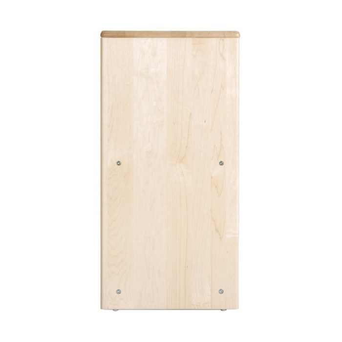 Alternate Image #1 of Premium Solid Maple Preschool 5-Compartment Storage Unit - Solid Back