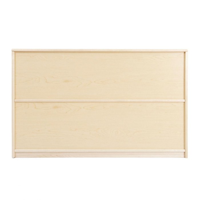 Alternate Image #1 of Premium Solid Maple Preschool 5-Compartment Storage Unit - Solid Back