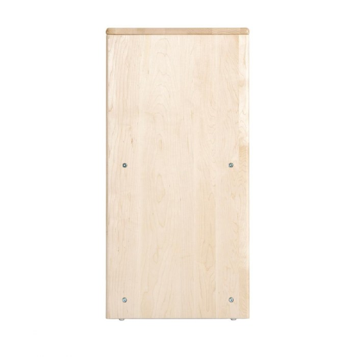 Alternate Image #1 of Premium Solid Maple Preschool 5-Compartment Storage Unit - Acrylic Back