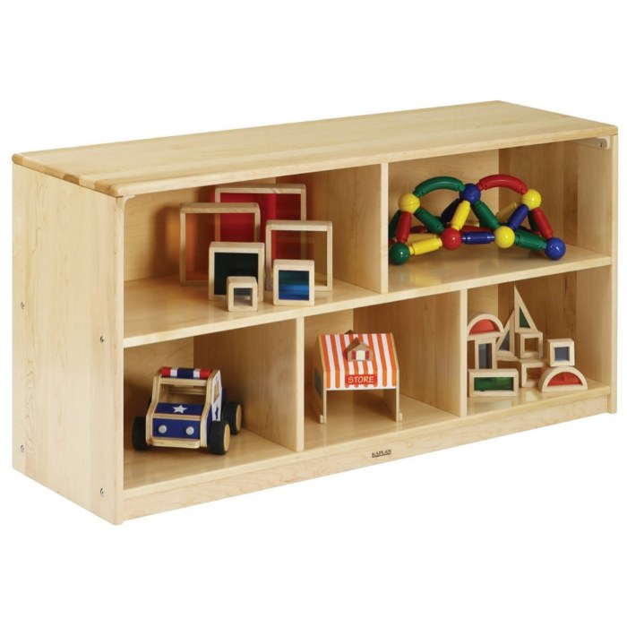 Primary Image of Premium Solid Maple 5-Compartment Storage Unit
