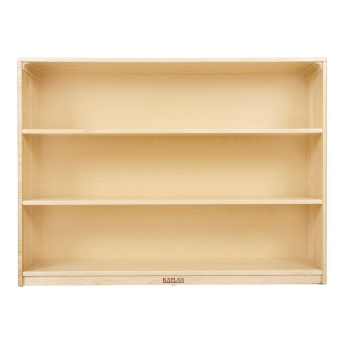 Alternate Image #1 of Premium Solid Maple 3-Shelf Storage
