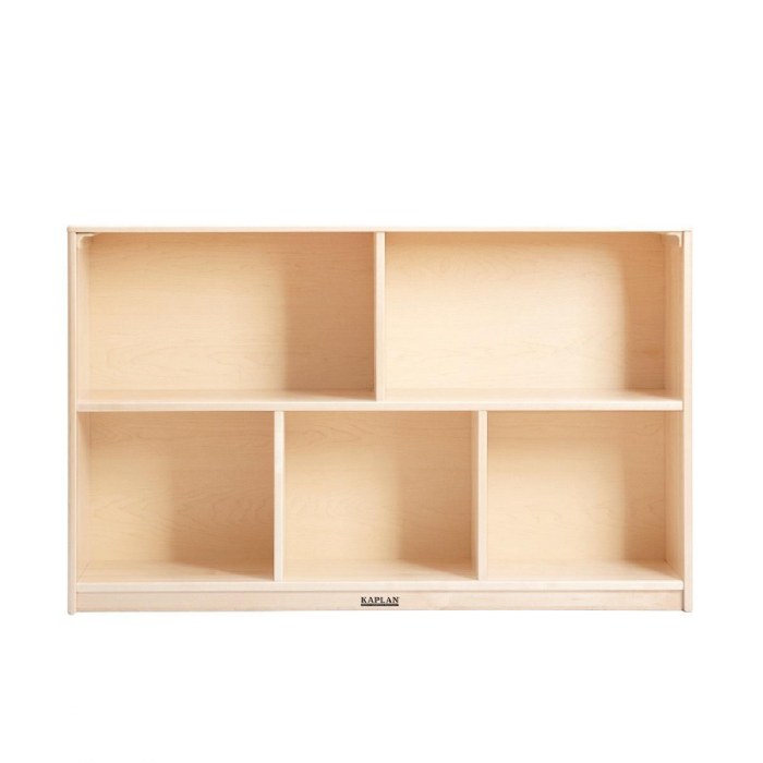 Alternate Image #1 of Premium Solid Maple Preschool Mobile Storage Island