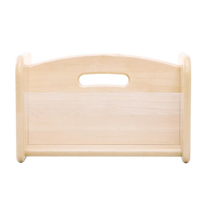 Alternate Image #1 of Premium Solid Maple "I Can See" Book Bin