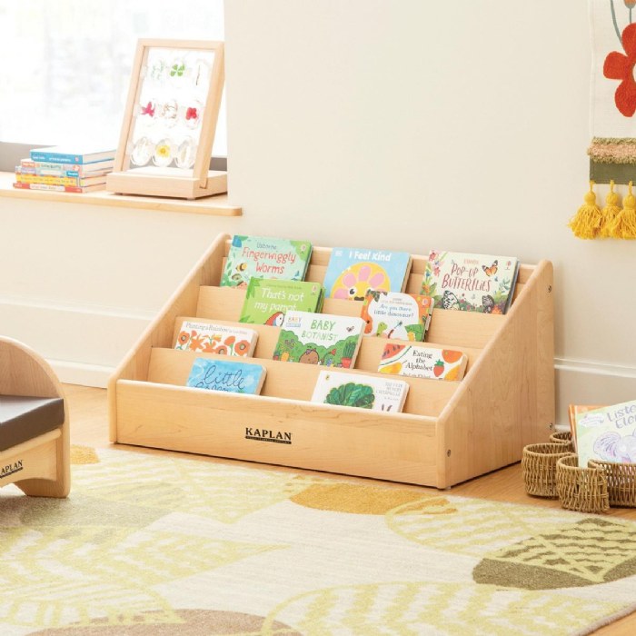 Alternate Image #1 of Premium Solid Maple Toddler Book Display
