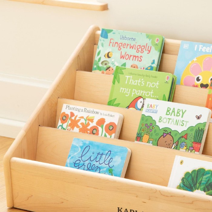 Alternate Image #1 of Premium Solid Maple Toddler Book Display