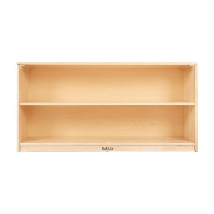 Alternate Image #1 of Premium Solid Maple Shelf Storage - Solid Back