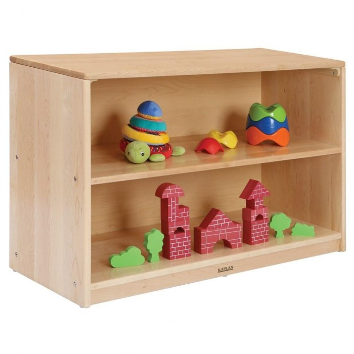 Alternate Image #1 of Factory Second Premium Solid Maple Shelf Storage - Solid Back