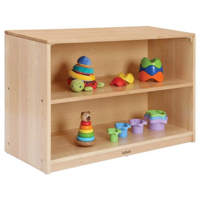 Alternate Image #1 of Factory Second Premium Solid Maple Shelf Storage - Solid Back