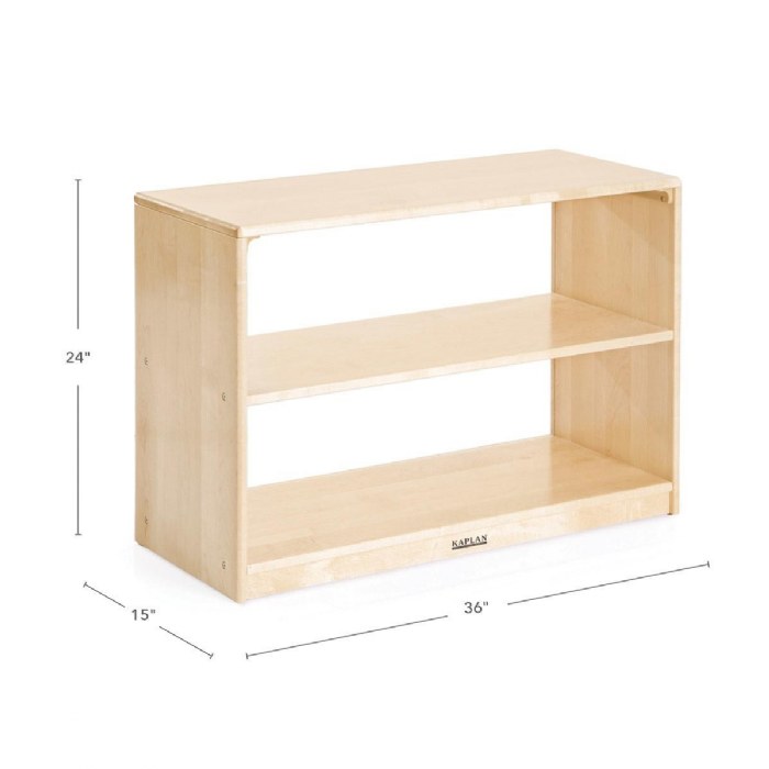 Alternate Image #1 of Premium Solid Maple Shelf Storage - Acrylic Back