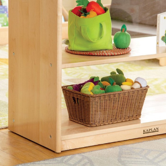 Alternate Image #1 of Premium Solid Maple Shelf Storage - Acrylic Back