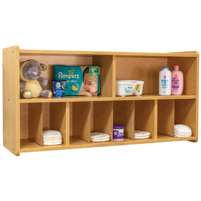 Alternate Image #1 of Diaper Wall Storage - Natural