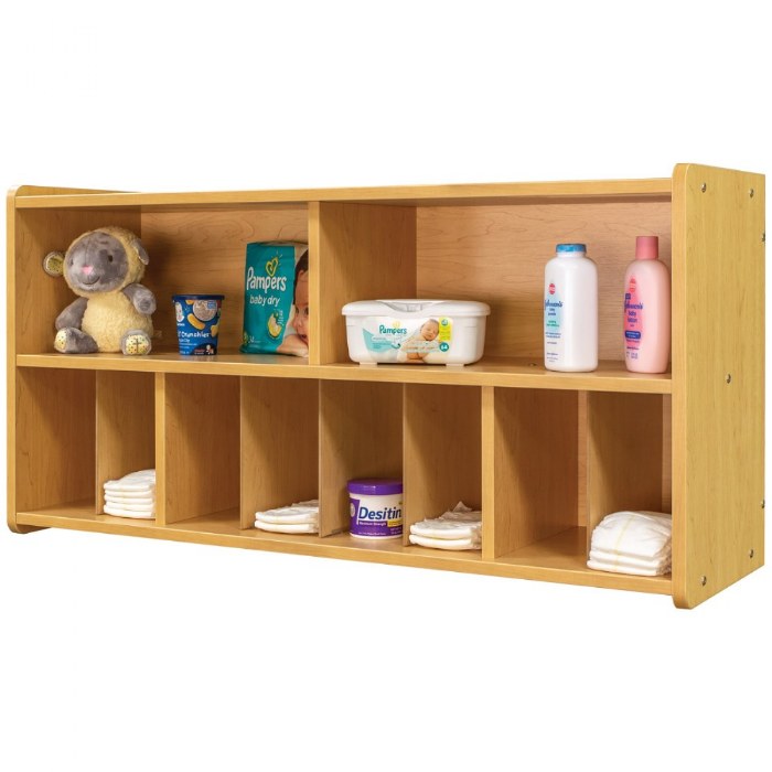 Alternate Image #1 of Diaper Wall Storage - Natural