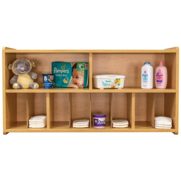 Alternate Image #1 of Diaper Wall Storage - Natural