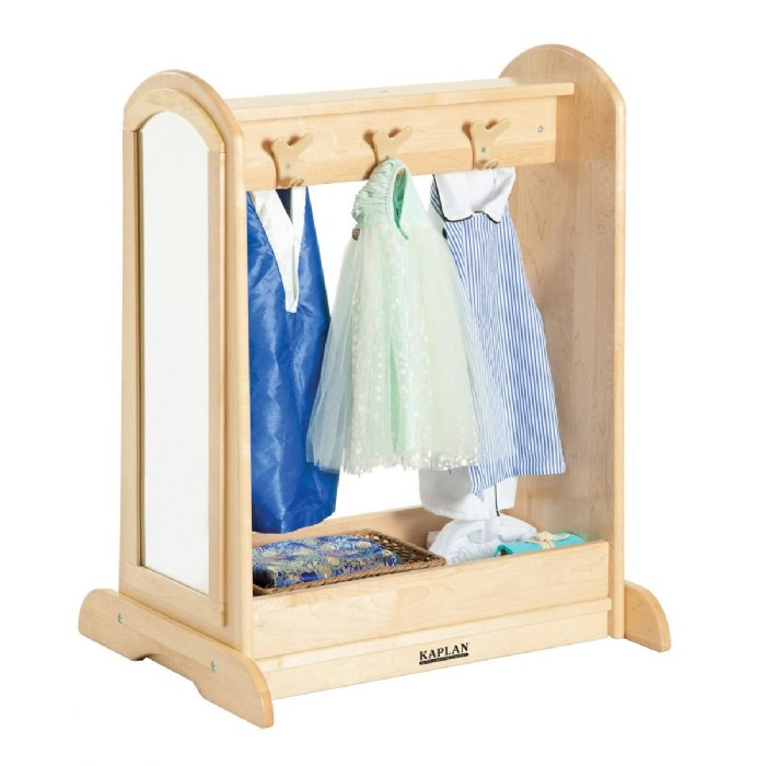 Alternate Image #1 of Premium Solid Maple Toddler Dress-Up Unit