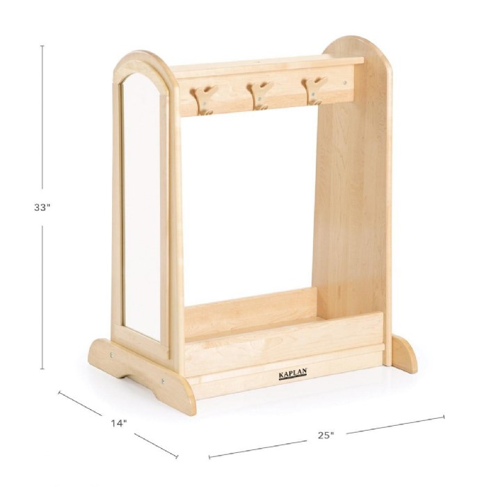 Alternate Image #1 of Premium Solid Maple Toddler Dress-Up Unit