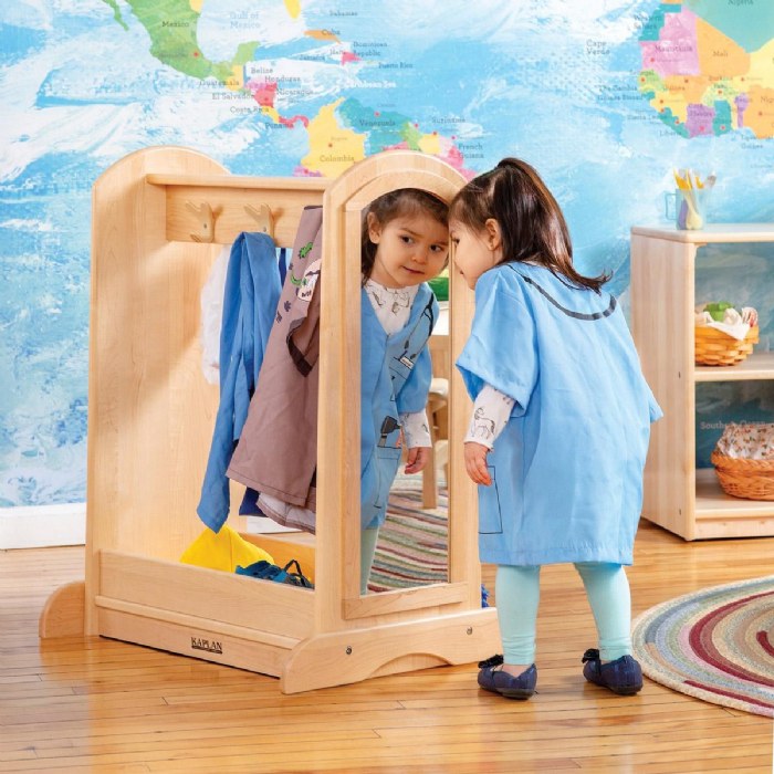 Alternate Image #1 of Premium Solid Maple Toddler Dress-Up Unit