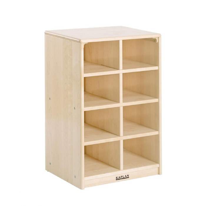 Primary Image of Premium Solid Maple 8-Cubby Storage