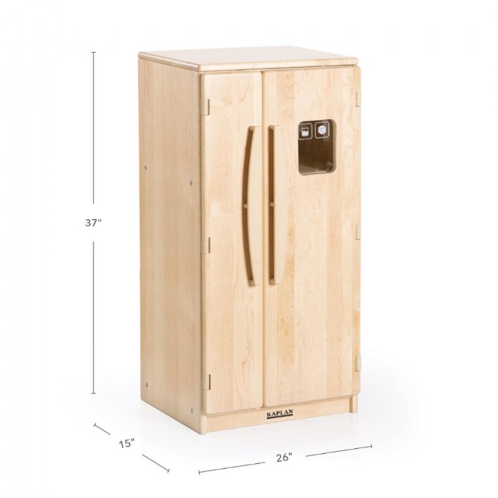 Alternate Image #1 of Premium Solid Maple Kitchen Refrigerator
