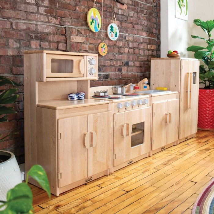 Alternate Image #1 of Premium Solid Maple Kitchen Refrigerator