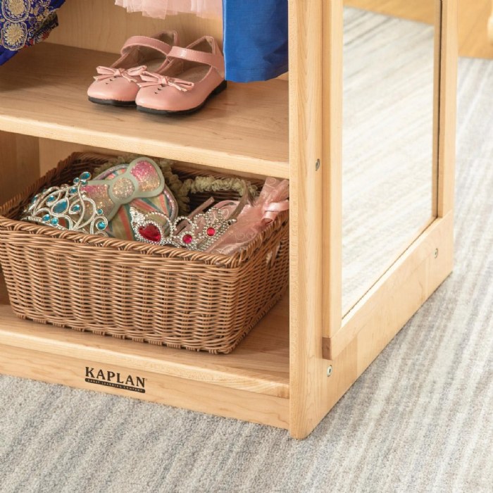 Alternate Image #1 of Premium Solid Maple Dress-Up Center with Mirror