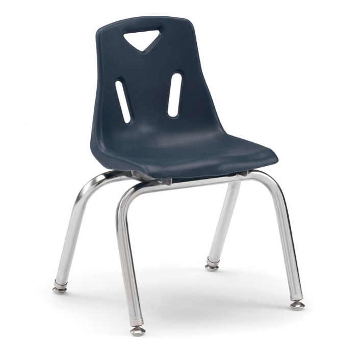 Primary Image of 14" Berries&reg; Chair with Chrome Legs - Navy