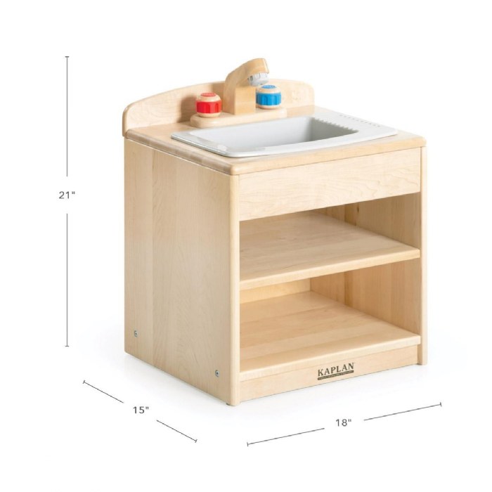 Alternate Image #1 of Premium Solid Maple Toddler Sink