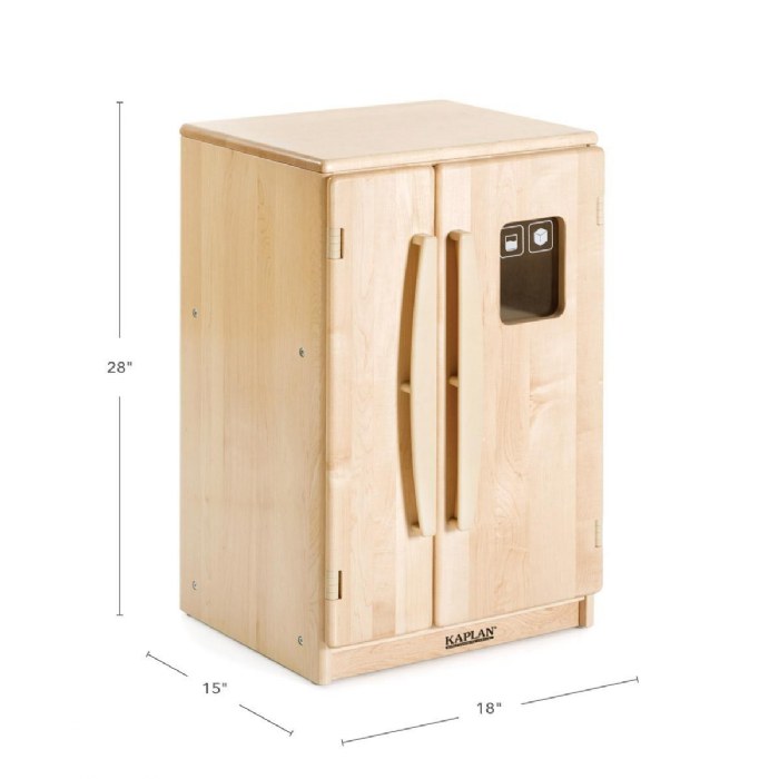 Alternate Image #1 of Premium Solid Maple Toddler Refrigerator