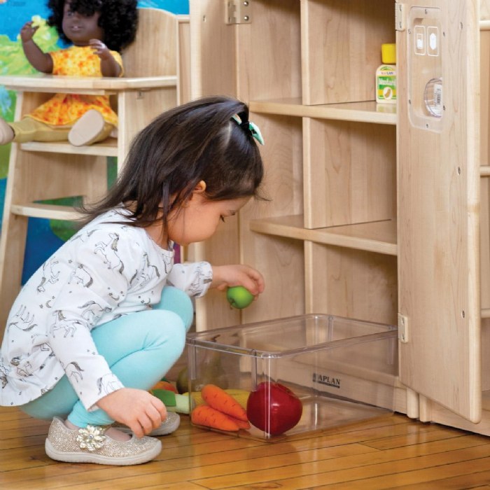 Alternate Image #1 of Premium Solid Maple Toddler Refrigerator