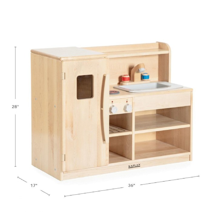 Alternate Image #1 of Premium Solid Maple All-in-One Toddler Kitchen