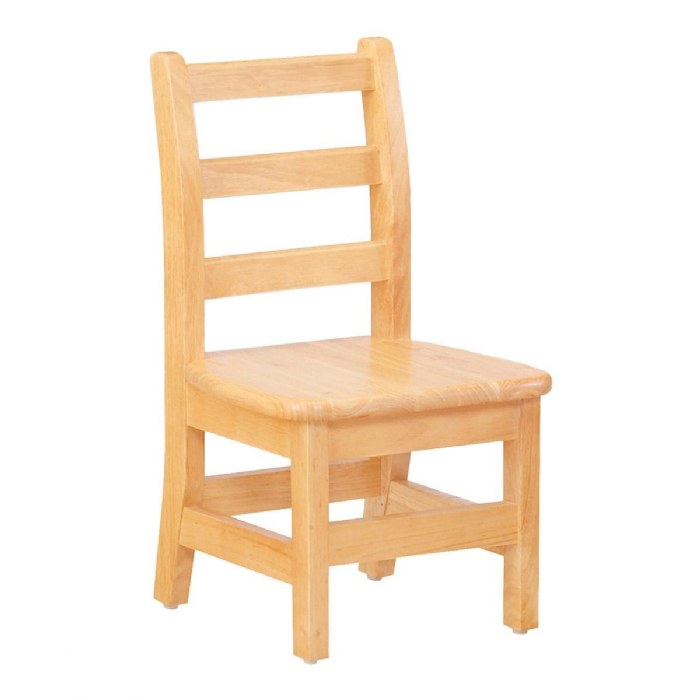 Alternate Image #1 of Ladderback Chair 14 Inch - Set of 2